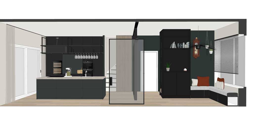 ByHelen Interiordesign Organizing Living Woonkeuken IJburg